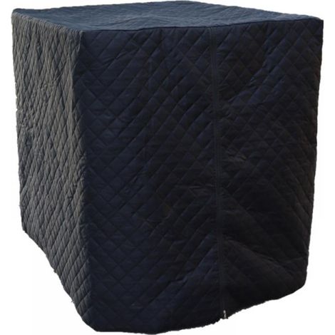 Housse chaude et imperméable pour fût IBC de 1000 L, rembourrée en coton, dimensions 120 x 100 x 116 cm.