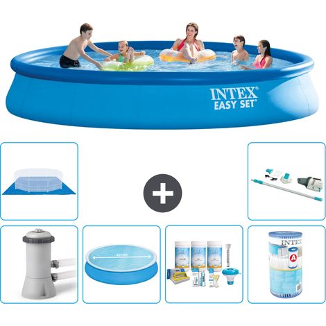 Intex Piscine Easy Set Ronde - 457x84 cm - 7-pièces S41224 (1/5)