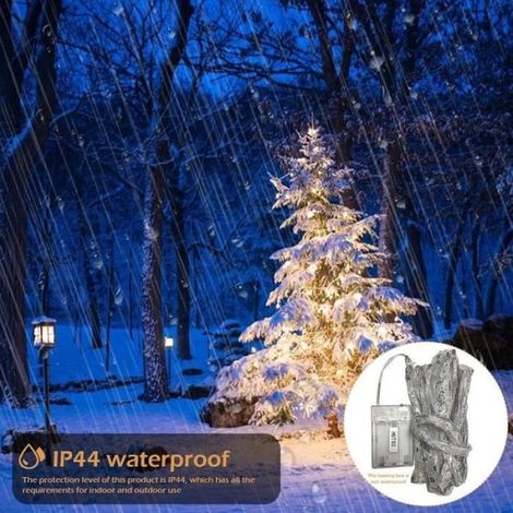 Guirlande fée lumières LED, 4 m 40 LED chaîne Lumineuse pour décoration arbre de Noël Lumières du ruban pour jardin, maison, [385] (1/4)