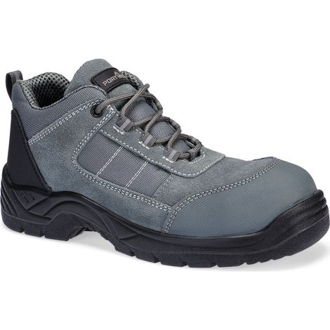 Chaussures Basses Composite Textile Suede  S1 Sr Fo - Taille 48 - Gris Métal - Portwest