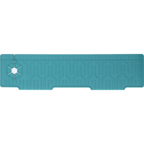 Faucet Mat Silicone Double Sided Available Water Resistant Sink Splash Guard Mat for Kitchen Bathroom Green