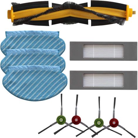 Kit de remplacement pour Ecovacs Robotics Accessoire pour Ecovacs DEEBOT OZMO 950 OZMO 920 Lot de 10
