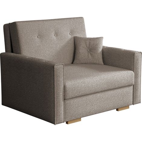 Fauteuil Columbus 236, Coral 50, 85x103x100cm, Tapisserie, Pieds: Bois, 0, Mobilier déjà assemblé (1/5)