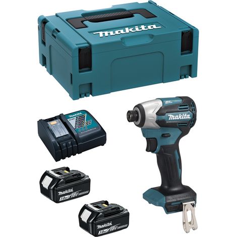 Avvitatore ad Impulsi MAKITA DTD158RFJ (2 x 3,0 Ah + DC18RC + MAKPAC 3) (1/5)