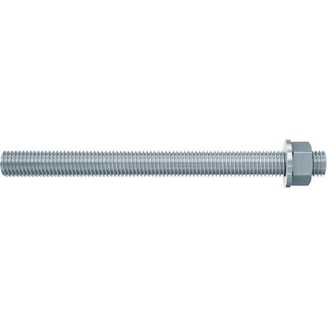 Fischer FIS A M12x120 Gewindestange 8.8 Ankerstange verzinkt mit Bewertung - für Verankerung in gerissenem und ungerissenem Beton, sowie Vollsteinmauerwerk Lochstein und Porenbeton