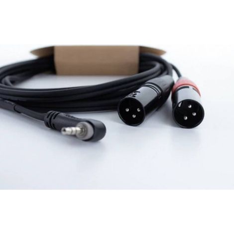 Cordial EY 3 WRMM XLR Adaptateur Y [1x Jack mâle 3.5 mm - 2x XLR mâle 3 pôles] 3 m noir (1/4)