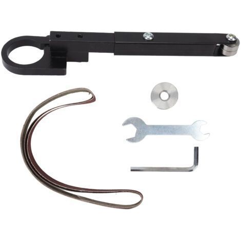 Fixation de ponceuse à bande en acier robuste, faible bruit, Impact, haute stabilité, tuyau de Machine à bande de sable pour trous de couteaux (1/5)