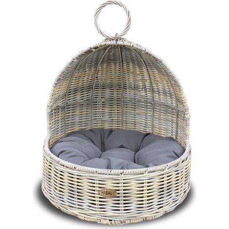 HABAU Katzenbett mit Kissen, aus Polyethylen mit Metallrahmen (1/3)
