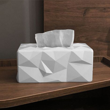 Kreative Melamin-Taschentuchbox (weiß)