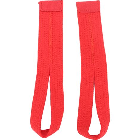 1 Paire de Dragonne de Force Fixe Anti-Dérapante en Polyester Souple pour Entraînement et Musculation Rouge (1/5)