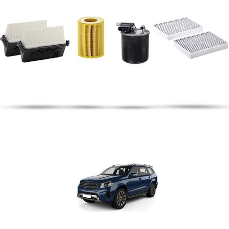Kit tagliando 4 filtri compatibile con Mercedes GL , GLS (X166) GL 350 CDI BlueTech 183kw dal 2012 al 2015 (1/5)