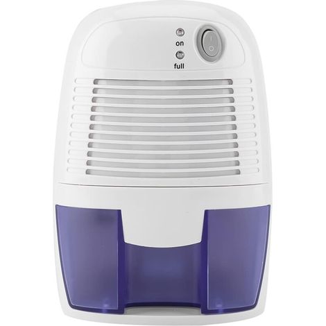 Mini déshumidificateur 500ml Silencieux pour Cuisine Chambre Garage Sous-sol Placard Blanc 1 unité (1/4)
