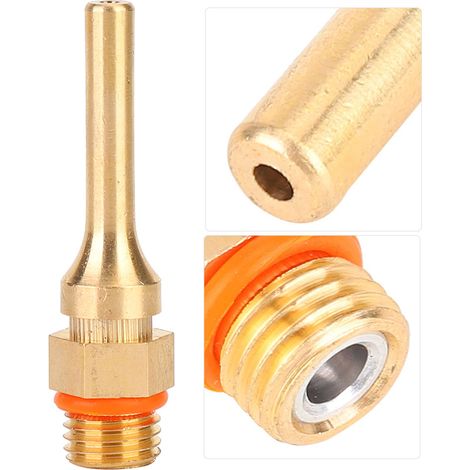 Tuyère en cuivre pour pistolet à colle thermofusible, pièce rechange premium 50 mm, pour espaces étroits (1/5)