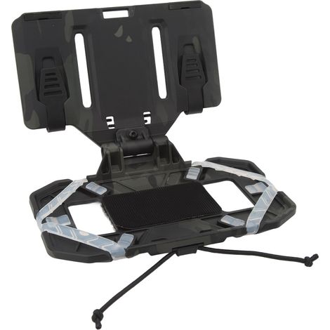 Veste d'entraînement pliable avec support téléphone multifonction - Porte téléphone et plaque de navigation pliable pour équipement tactique noir