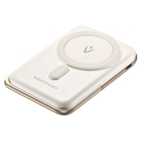 Powerbank 10000mAh Vention FHNW0/ 20W/ Wireless/ Blanco