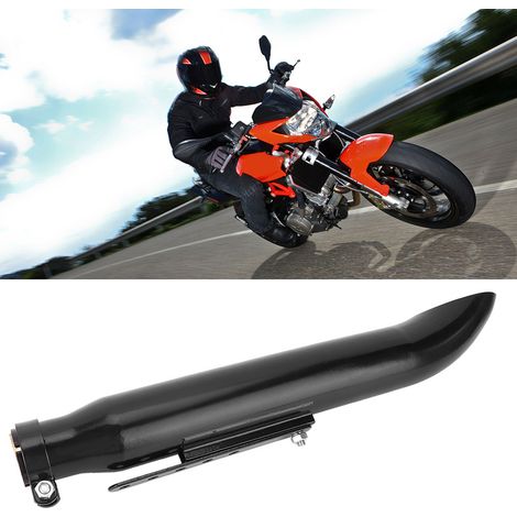 Motorrad-Schrägendrohr-Auspuffanlage aus Eisen, Ersatzteil 38,5/40/43/45 mm (Schwarz)