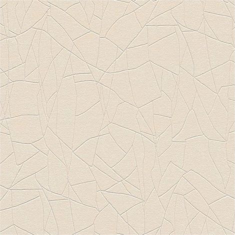 Graphic wallpaper wall Profhome 399342 non-woven wallpaper slightly textured with abstract pattern and metallic highlights beige cream white 5.33 m2 (1/5)