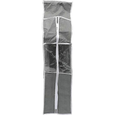 Filiyano-Lot de 2 housses de suspension grises anti-poussière pour vêtements (1/5)