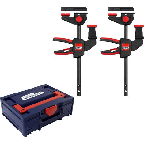 Bessey EZR15SET Führungsschienen für Bosch/Mafell FSN, 2 Stück & EW Systainer³ M 137 blau / rot (1/5)