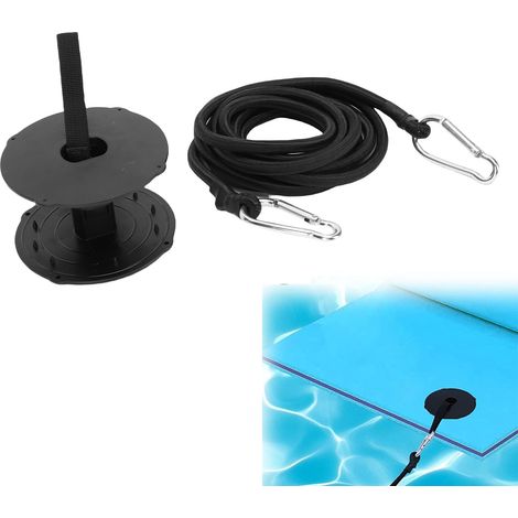 Kit de fixation pour tapis flottant comprenant des œillets en plastique et une corde élastique de 118 pouces pour tapis de sol en mousse (1/3)