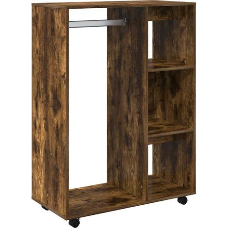 vidaXL Wardrobe Smoked Oak 80x40x110 cm Engineered Wood