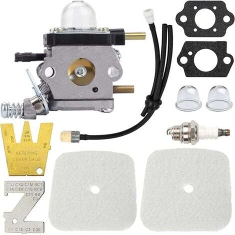 Remplacement du carburateur C1U-K54A pour Mantis à 2 Temps 7222 7222E 7222M 7225 7230 7234 7240 7920 7924 motoculteur/cultivateur, avec Joints de Bougie d'allumage de Filtre à air (1/4)