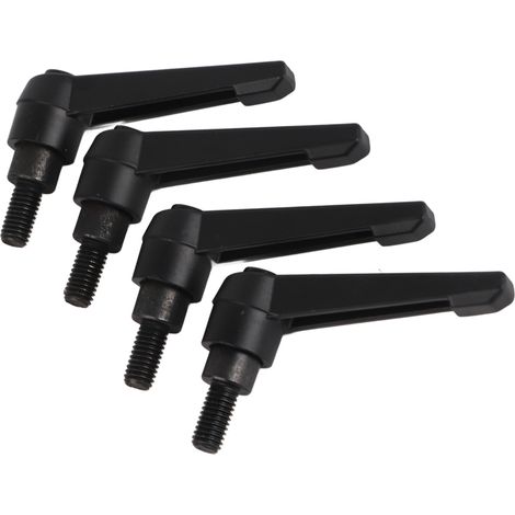4 boutons de machine en métal, poignée de fixation réglable, filetage mâle M8 (16 mm) (1/5)