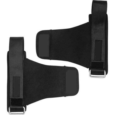 Sangle de poignet antidérapante pour haltérophilie, idéale pour le soulevé de terre, la force athlétique et les tractions. Accessoires pour équipements de musculation. (1/4)