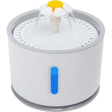 Automatischer USB-Katzenbrunnen mit LED-Beleuchtung, 5 Filtern, leiser Wasserspender für Hunde und Katzen, Haustier-Wasserspender