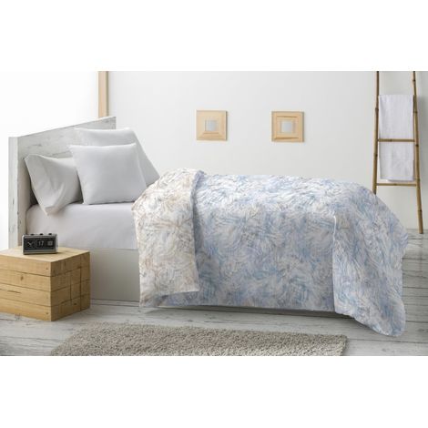 Couette réversible Idril en Microfibre 360 g/m², Douce et Respirante, idéale pour l'hiver, l'automne et Le Printemps. 230 x 260 cm. Lit de 135 cm. (1/2)