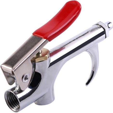 Soufflette dégrippante en alliage de zinc, pistolet à air comprimé avec buse, kit de dépoussiérage 1 pièce, outil de nettoyage pro pour atelier. (1/5)