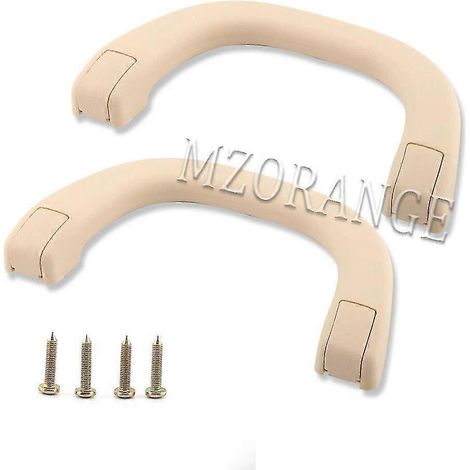 Poignées de toit pour montant A (gauche et droite) pour Mitsubishi Pajero, Shogun, Montero V31, V32, V33, V73 et V77 (1991-2006) - Accessoires de style automobile - 1 paire - Beige (1/5)