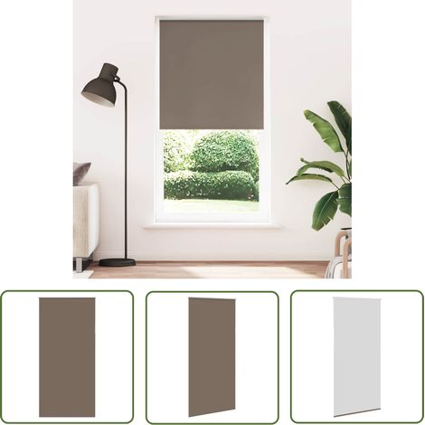 vidaXL Verdunkelungsrollo Kaffeebraun 95x230 cm Stoffbreite 90,7 cm (1/5)