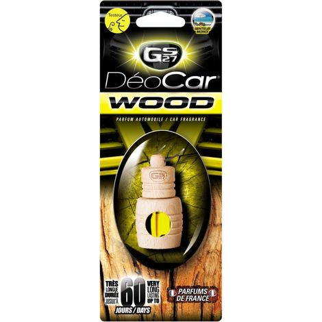 Désodorisant voiture DEOCAR Wood, monoï - GS27 (1/3)