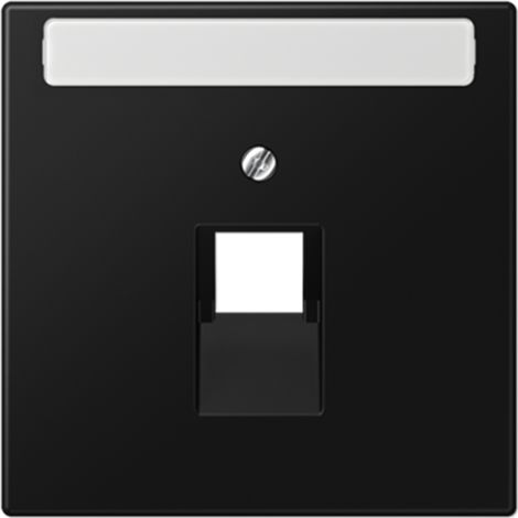 Jung Tapa para bases de conexión IAE/UAE, 1 x 8 polos, con campo de rotulación, termoplástico lacado, serie LS, negro grafito mate LS 969-1 NAUA SWM