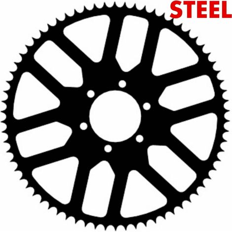 Stunt-Stahlritzel 70t-520 für Kawasaki ZX6-R 636 ER6 Z750 Z800 Z650 EX650 Ninja (1/5)