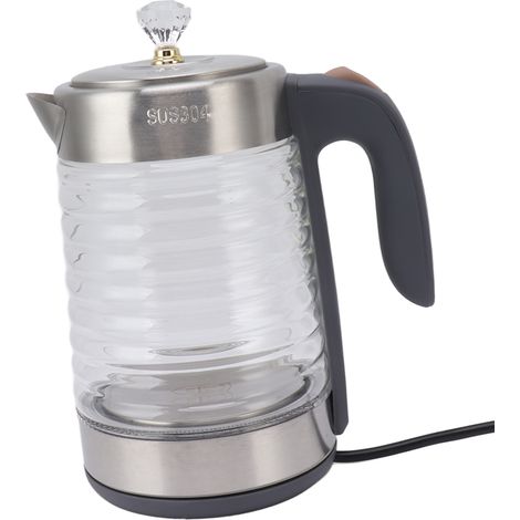 Elektrischer Wasserkocher (2 Liter), 2200 W, hohe Leistung, automatische Abschaltung und Überhitzungsschutz, Glas, 220-V-EU-Stecker (1/5)