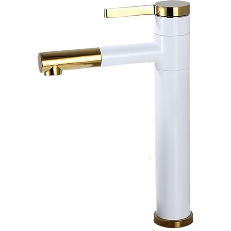 Lave-vaisselle de cuisine Robinet anti-éclaboussures, Robinet de salon chaud et froid en acier inoxydable (1/4)