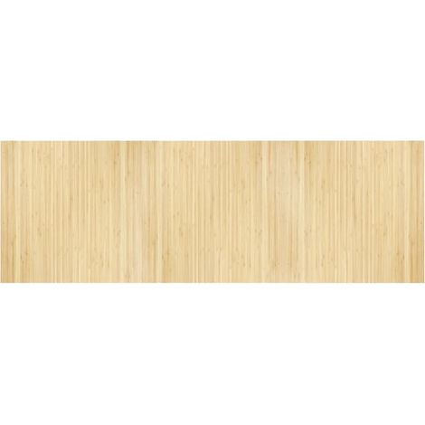 Tapis de sol,Tapis rectangulaire naturel clair 100x300 cm bambou CFW826815 (1/5)
