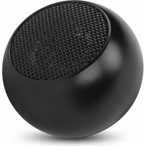 Piccolo altoparlante Bluetooth wireless in metallo, con bassi potenti, suono surround a 360 gradi, portatile per passeggiate, gite in bicicletta e uso domestico. (1/5)