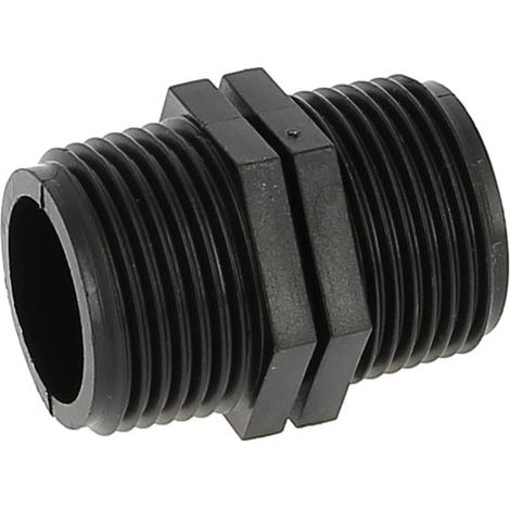 Raccord mâle-mâle en polypropylène 26x34 – Filetage plomberie pour circuits de distribution – Compatible agriculture et industrie – Irritec