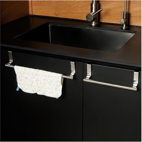 Porte-serviettes télescopique en acier inoxydable à suspendre à 51 cm) (1/5)