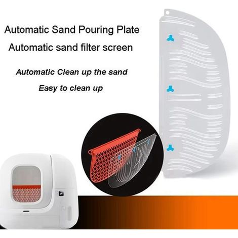 1 set. Colour: Transparent. Material: PET. Automatic litter tipping plate specially designed for the Petkit smart litter box. (1/5)