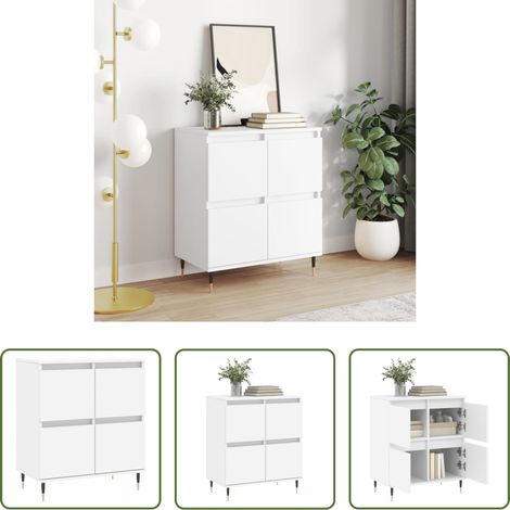 vidaXL Beistelltisch - Sideboard Weiß 60x35x70 cm Holzwerkstoff (1/5)