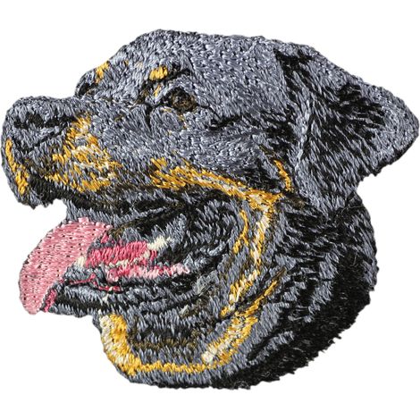 Rottweiler - una toppa a forma di cane, una toppa ricamata, una decorazione unica per uno zaino di Art-Dog (1/3)