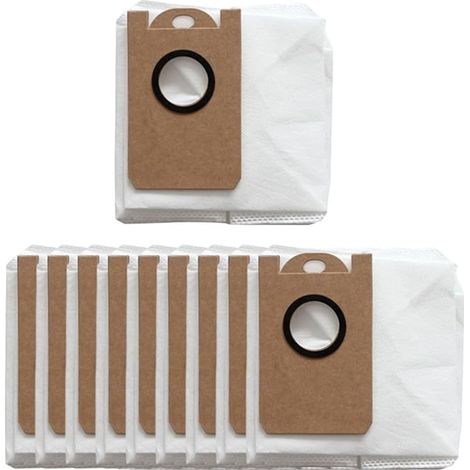 Lot de 10 sacs à poussière de rechange pour aspirateur robot Ultenic TS/TS1/T10 Pro, grande capacité en tissu non tissé (1/5)