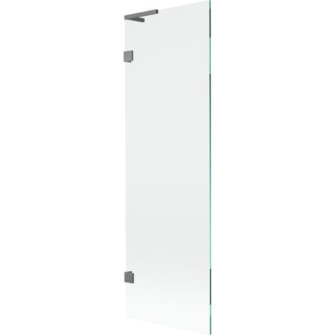 Mexen Lunar L paroi de baignoire 1 volet 60 x 150 cm, transparent, métal canon - 897L-060-000-95-00 (1/5)