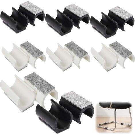 16PCS Patin Chaise de Table en Forme de u, 25 mm Patin Chaise, Tampon Chaise, Patins pour Chaises, Tapis de Chaise Antidérapant et Silencieux (1/5)