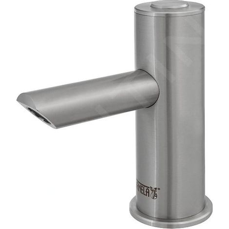 Sanela Robinets Piezo - Mitigeur de lavabo Piezo anti-vandalisme, alimentation 230 V CA/24V CC, inox SLU 93PD (1/3)