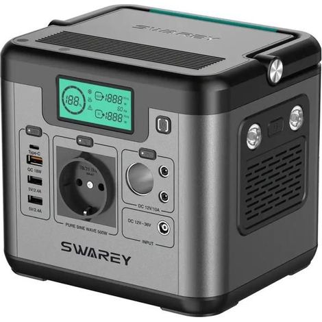 Générateur Portable - BAZARLAND30 - S500 - 518Wh - 500W - 220V